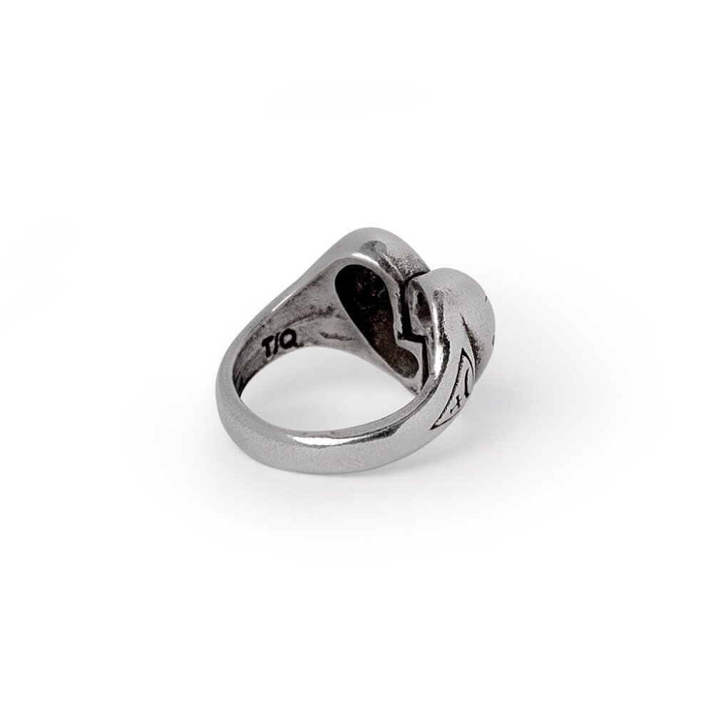Alchemy Gothic Broken Promise Heart Ring Transformation Adjustable Pewter R258 - Picture 5 of 8